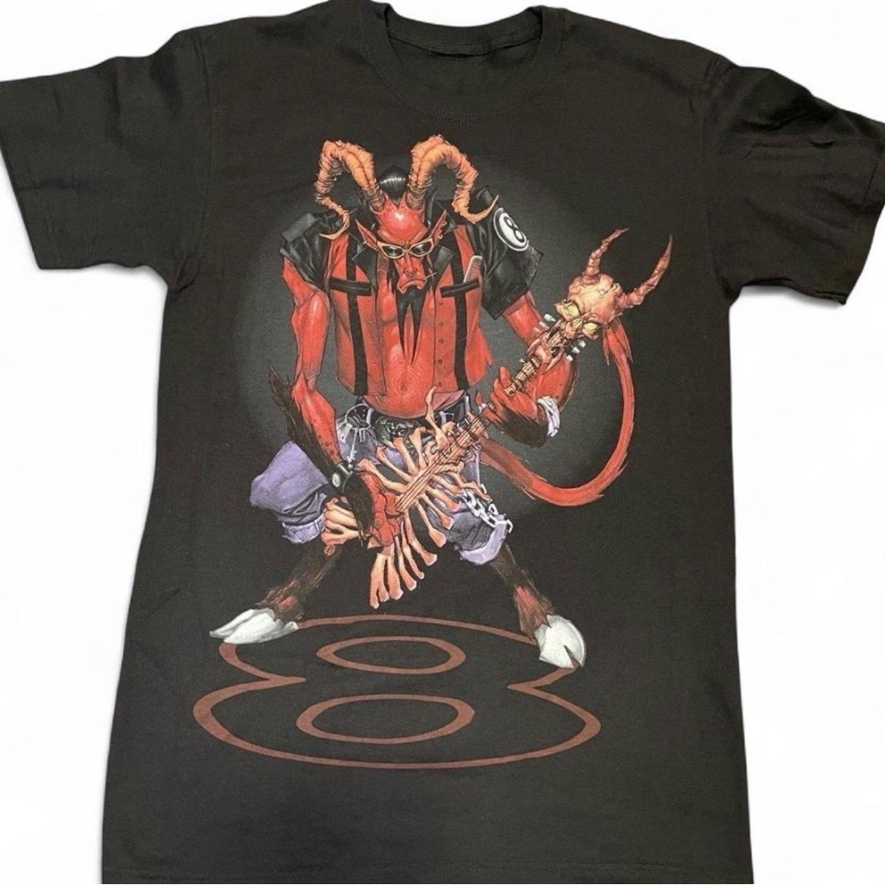 Vintage 2007 Guitar Hero III Legends of Rock Lou the Devil T-Shirt